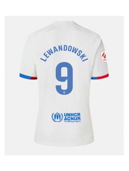 Barcelona Robert Lewandowski #9 Auswärtstrikot für Frauen 2023-24 Kurzarm
